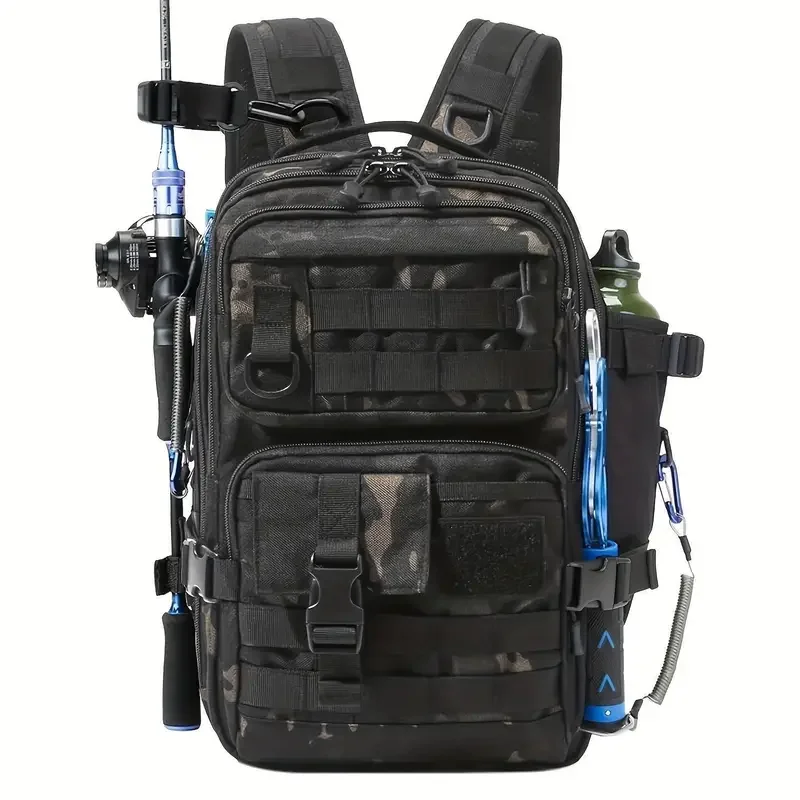 Fishing Equipment Bag - 1000D нейлоновый водонепроницаемый рюкзак для рыбалки,